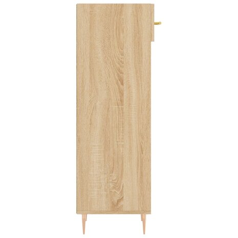 Schoenenkast 30x35x105 cm bewerkt hout sonoma eikenkleurig 7