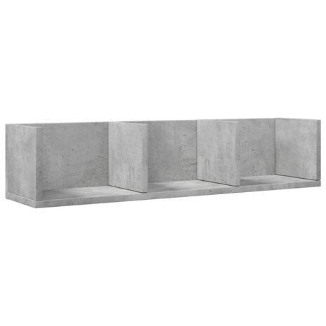 Wandkasten 2 st 75x18x16,5 cm bewerkt hout betongrijs 6