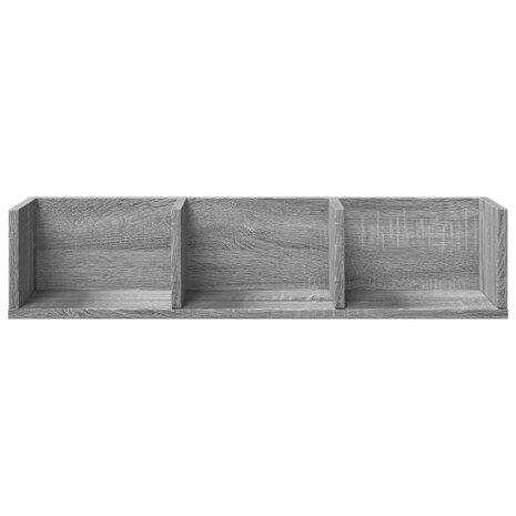 Wandkasten 2 st 75x18x16,5 cm bewerkt hout grijs sonoma eiken 5