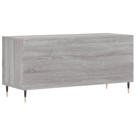 Platenkast 100x38x48 cm bewerkt hout grijs sonoma eikenkleurig 6