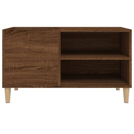 Platenkast 84,5x38x48 cm bewerkt hout bruin eikenkleur 5