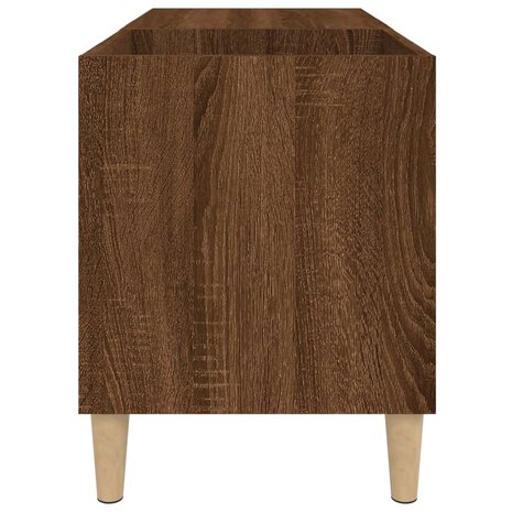 Platenkast 84,5x38x48 cm bewerkt hout bruin eikenkleur 6