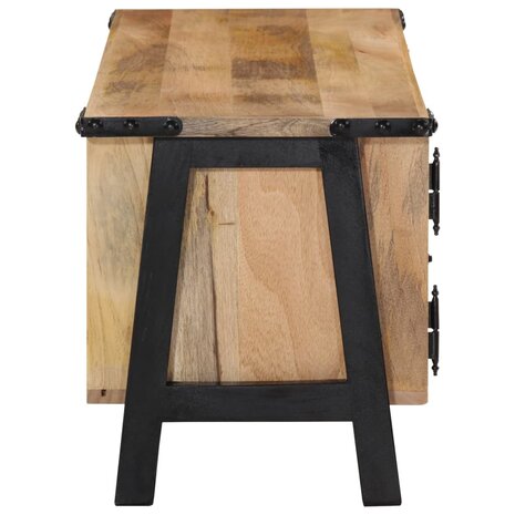 Tv-meubel 110x35x40 cm massief mangohout 4