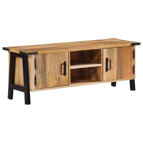 Tv-meubel 110x35x40 cm massief mangohout 11