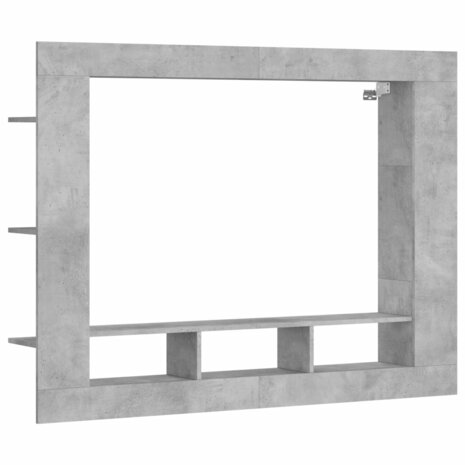 Tv-meubel 152x22x113 cm bewerkt hout betongrijs 2