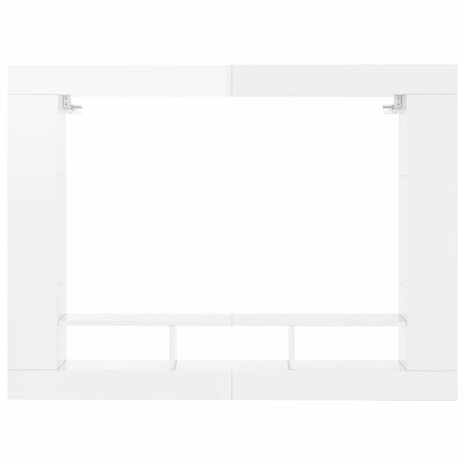 Tv-meubel 152x22x113 cm bewerkt hout hoogglans wit 4