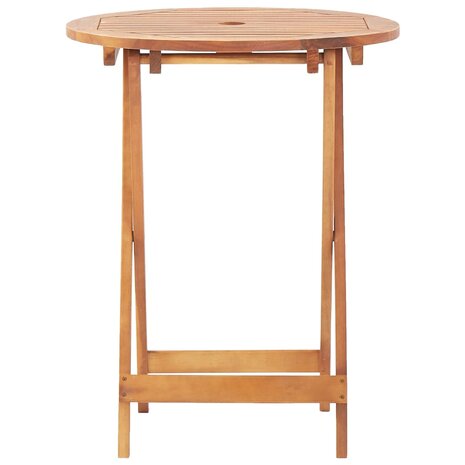 3-delige Bistroset stof en massief hout blauw en wit 6