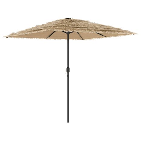 Parasol met stalen paal 248x248x248 cm bruin 2