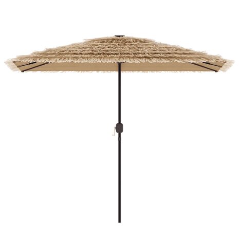 Parasol met stalen paal 300x200x250 cm bruin 3