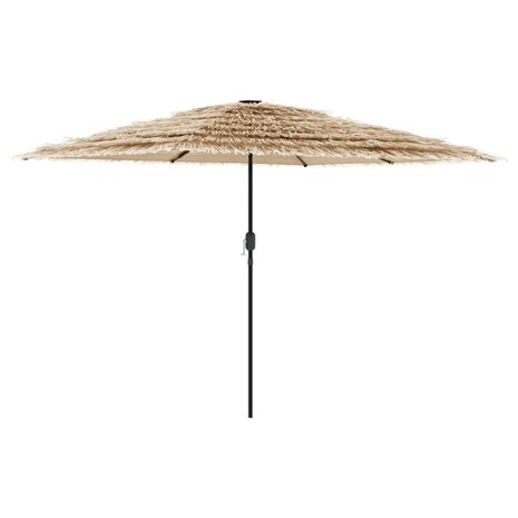 Parasol met stalen paal 268x268x226 cm bruin 2