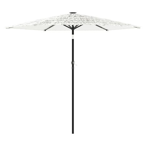 Parasol met stalen paal 268x268x226 cm wit 2