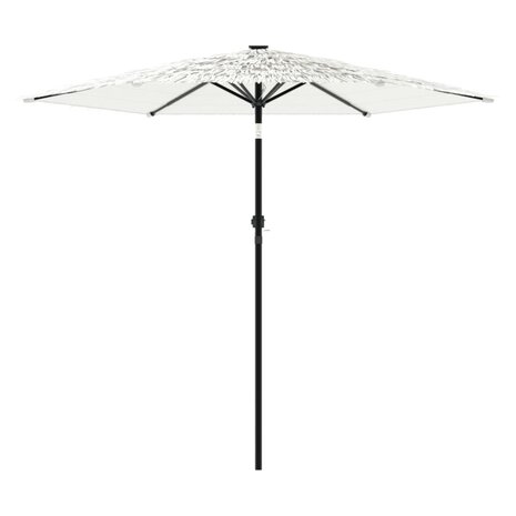 Parasol met stalen paal 268x268x226 cm wit 4