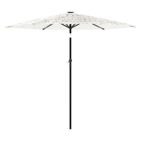 Parasol met stalen paal 268x268x226 cm wit 5