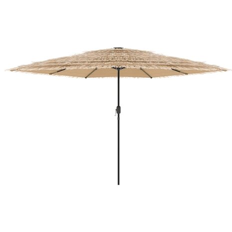 Parasol met stalen paal 288x288x225 cm bruin 3