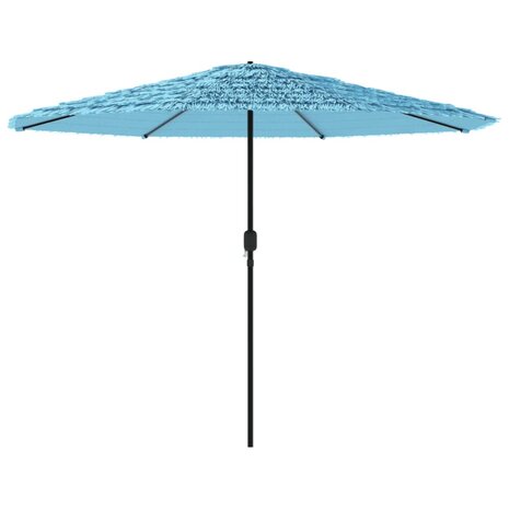 Parasol met stalen paal 388x388x248 cm blauw 5