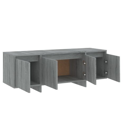 Tv-meubel 120x30x40,5 cm bewerkt hout grijs sonoma eikenkleurig 8