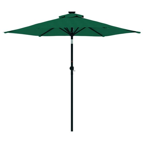 Parasol met stalen paal 225x225x212 cm groen 4