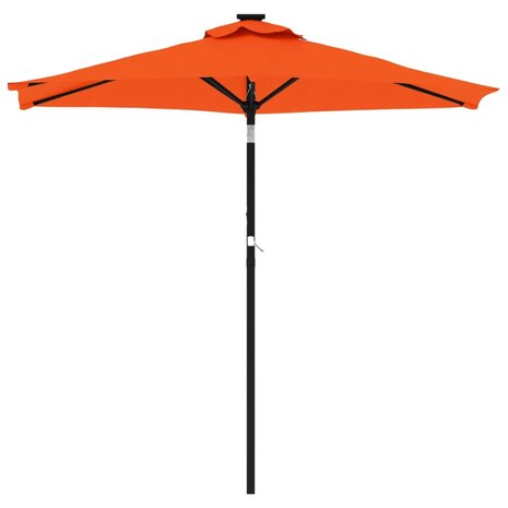 Parasol met stalen paal 225x225x212 cm terracottakleurig 3