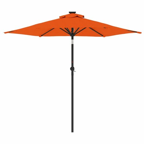 Parasol met stalen paal 225x225x212 cm terracottakleurig 4