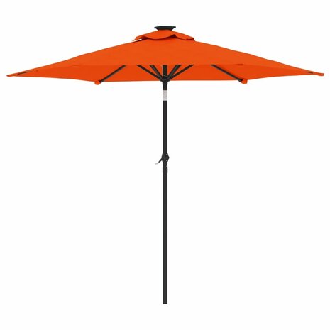 Parasol met stalen paal 225x225x212 cm terracottakleurig 5