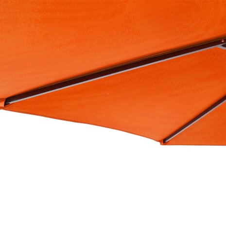 Parasol met stalen paal 225x225x212 cm terracottakleurig 8