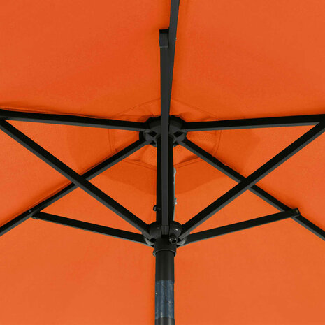 Parasol met stalen paal 225x225x212 cm terracottakleurig 10