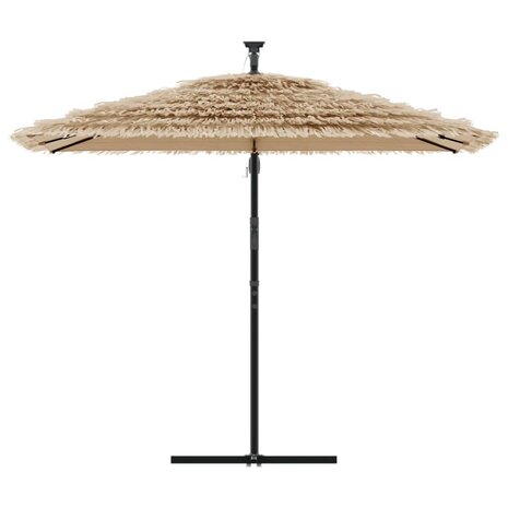 Parasol met stalen paal 269x269x235 cm bruin 3