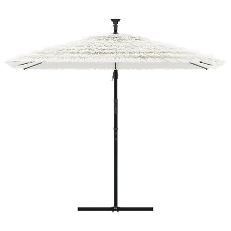 Parasol met stalen paal 269x269x235 cm wit 3