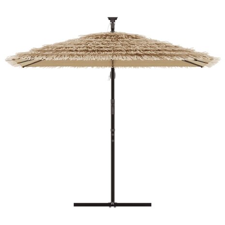 Parasol met stalen paal 290x290x238 cm bruin 3