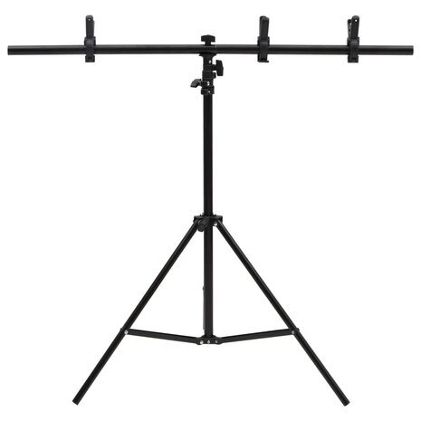 Achtergrondstandaard T-vormig 91x60x(70-200) cm zwart 3