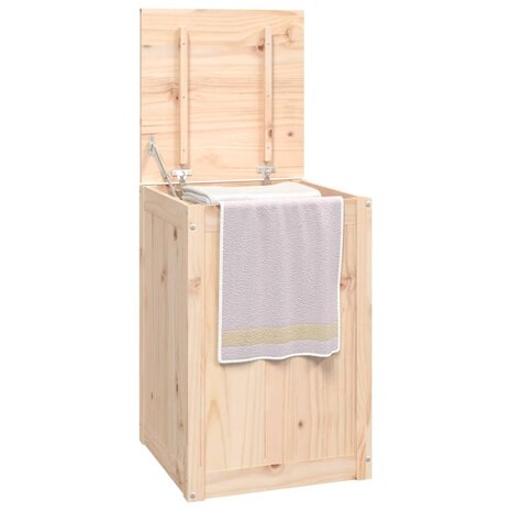 Wasmand 44x44x66 cm massief grenenhout 4