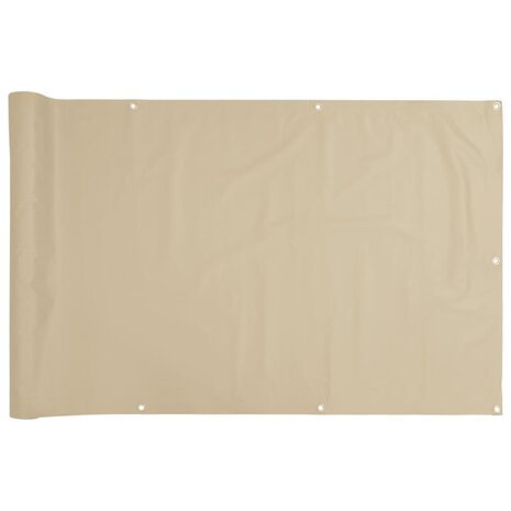 Balkonscherm 120x300 cm oxford stof beige 2