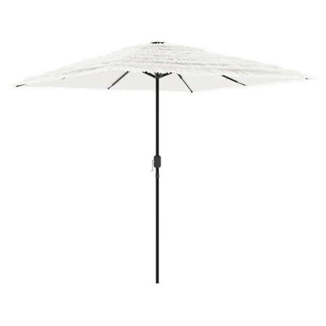 Parasol met stalen paal 248x248x248 cm wit 2