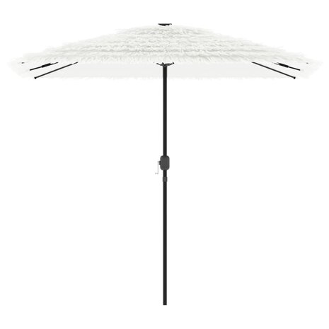 Parasol met stalen paal 248x248x248 cm wit 3