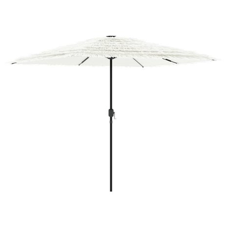 Parasol met stalen paal 248x248x248 cm wit 5