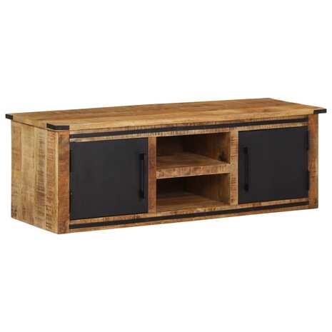 Tv-meubel met deuren 105x33x36cm massief mangohout 1