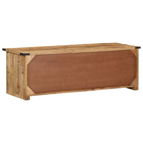 Tv-meubel met deuren 105x33x36cm massief mangohout 5