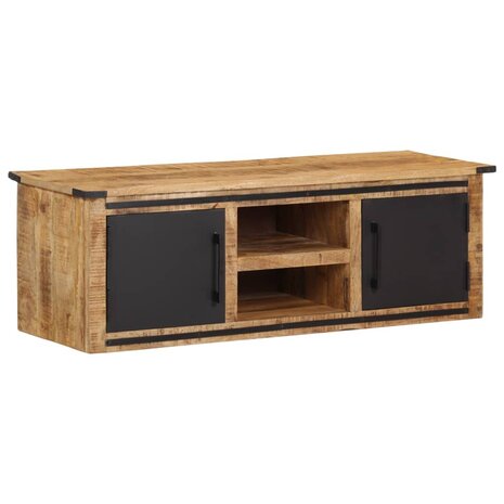 Tv-meubel met deuren 105x33x36cm massief mangohout 12