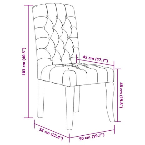 Eetkamerstoelen 4 st linnen-look stof grijs 9