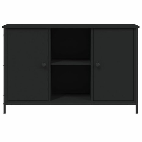 Tv-meubel 100x35x65 cm bewerkt hout zwart 5