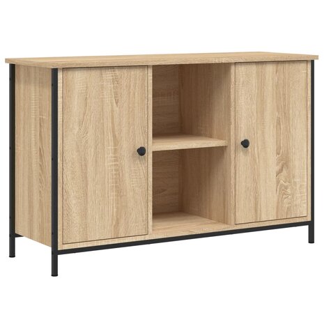 Tv-meubel 100x35x65 cm bewerkt hout sonoma eikenkleurig 2