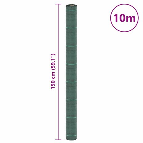 Worteldoek 1,5x10 m polypropeen groen 8