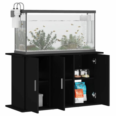 Aquariumstandaard 101x41x58 cm bewerkt hout zwart 3