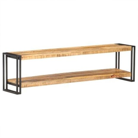 Tv-meubel 150x30x40 cm ruw mangohout 9