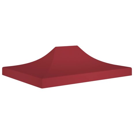 Partytentdak 270 g/m² 4x3 m bordeauxrood 1