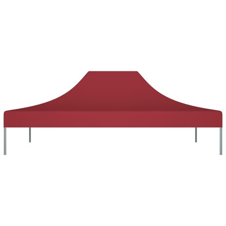 Partytentdak 270 g/m² 4x3 m bordeauxrood 3