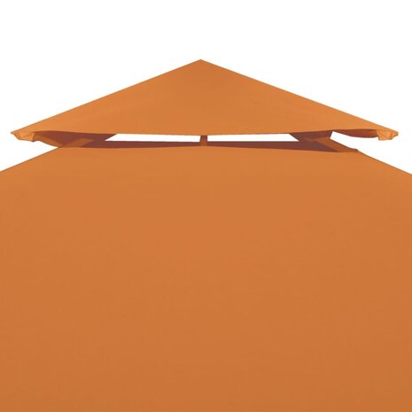 Vervangend tentdoek prieel 310 g/m² 3x3 m oranje 3