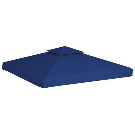 Vervangend tentdoek prieel 310 g/m² 3x3 m donkerblauw 2