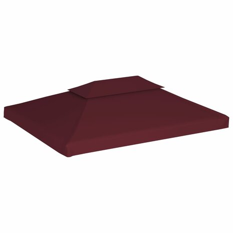 Prieeldak 2-laags 4x3m 310 g/m² bordeaux 2