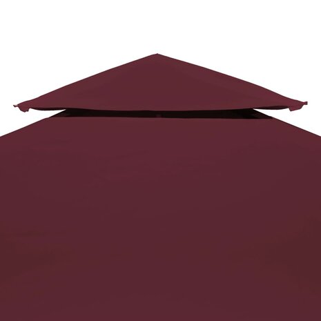 Prieeldak 2-laags 4x3m 310 g/m² bordeaux 3